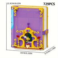 Thumbnail for Building Blocks Creator Expert Aladdin Magic Lamp 3D Book Bricks Toy - 5