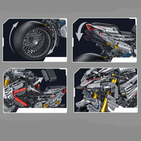 Thumbnail for Building Blocks Technic MOC Super Sport Racing Motorcycle Bricks Toy - 5
