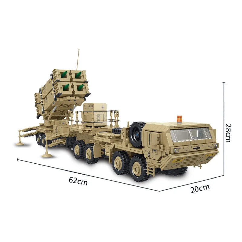Building Blocks Tech Military MOC M983 Missile Truck Bricks Toy - 1