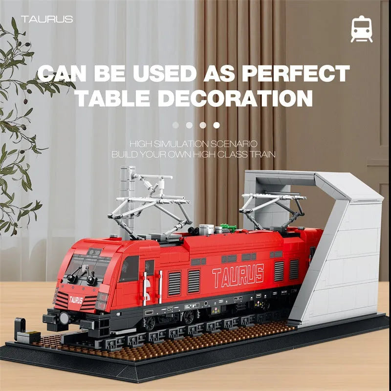 Building Blocks Tech Taurus European Electric Passenger Train Bricks Toy - 4