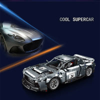 Thumbnail for Building Blocks Tech MOC Aston Martin Victor Sports Car Bricks Toy - 4