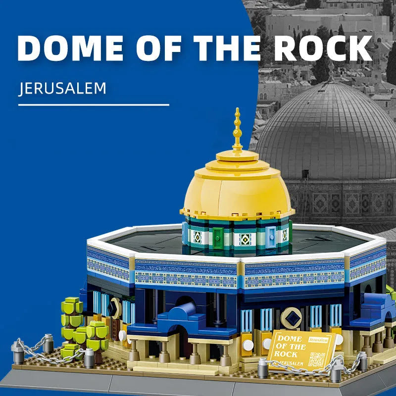 Building Blocks Creator Expert Jerusalem Dome Of The Rock Bricks Toy - 2