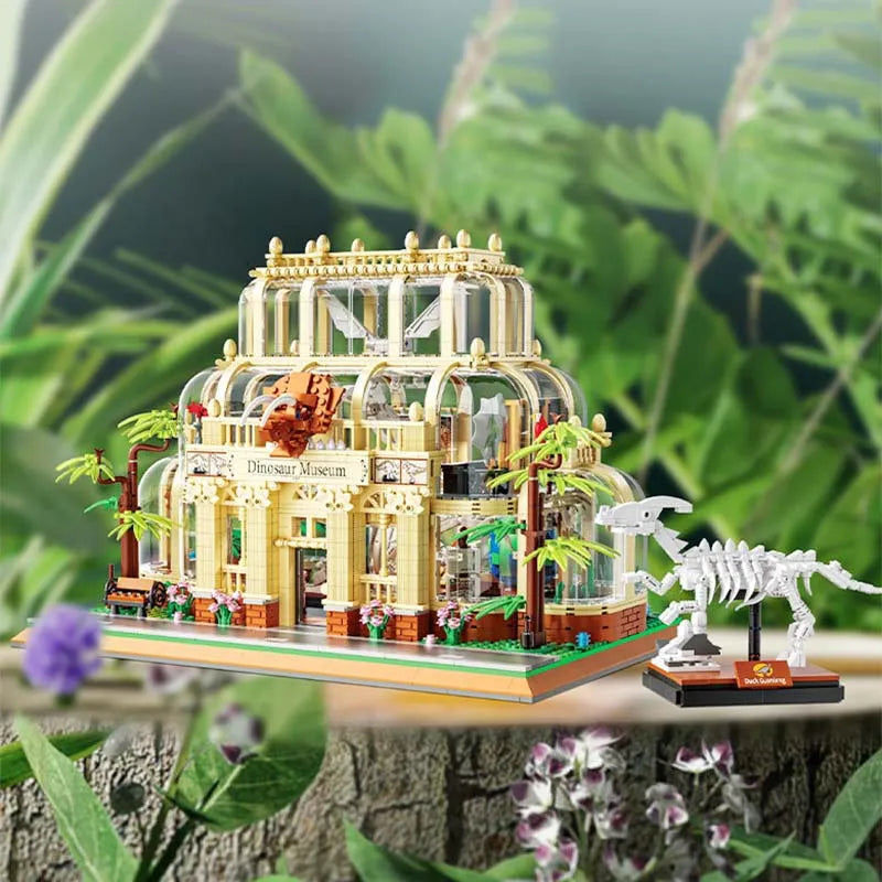 Building Blocks Creator MOC City Dinosaur Museum MINI Bricks Toy - 4