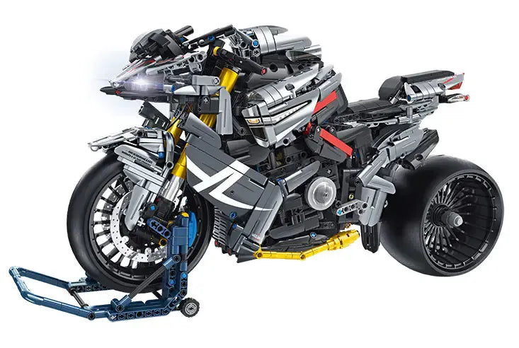Building Blocks Technic MOC Super Sport Racing Motorcycle Bricks Toy - 1