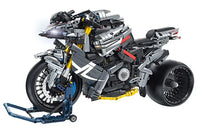 Thumbnail for Building Blocks Technic MOC Super Sport Racing Motorcycle Bricks Toy - 1
