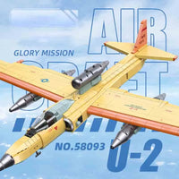 Thumbnail for Building Blocks Military MOC U2 Reconnaissance Aircraft Bricks Toy - 4
