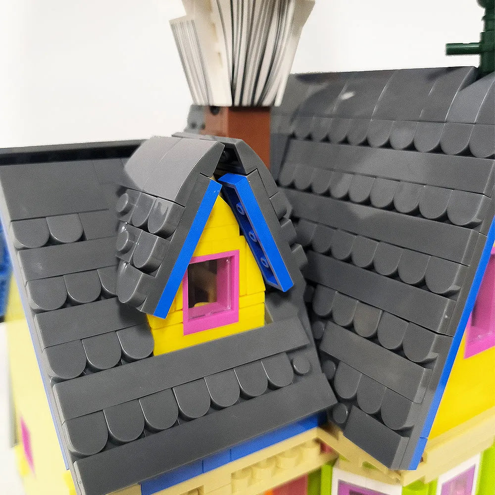 Building Blocks Expert Creator MOC Balloon Up House Bricks Toy - 6