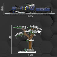 Thumbnail for Building Blocks Tech Motorized Oriental Express Simulation Train Bricks Toy - 6