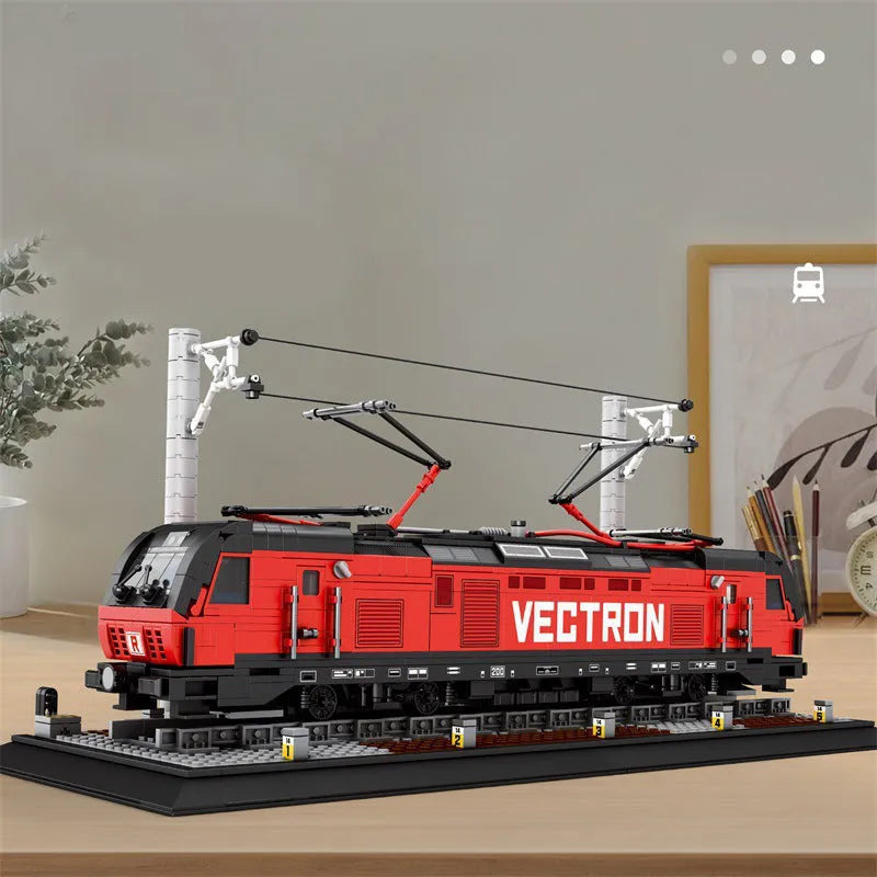 Building Blocks Tech Vectron European Electric Passenger Train Bricks Toy - 3