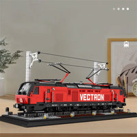 Thumbnail for Building Blocks Tech Vectron European Electric Passenger Train Bricks Toy - 3