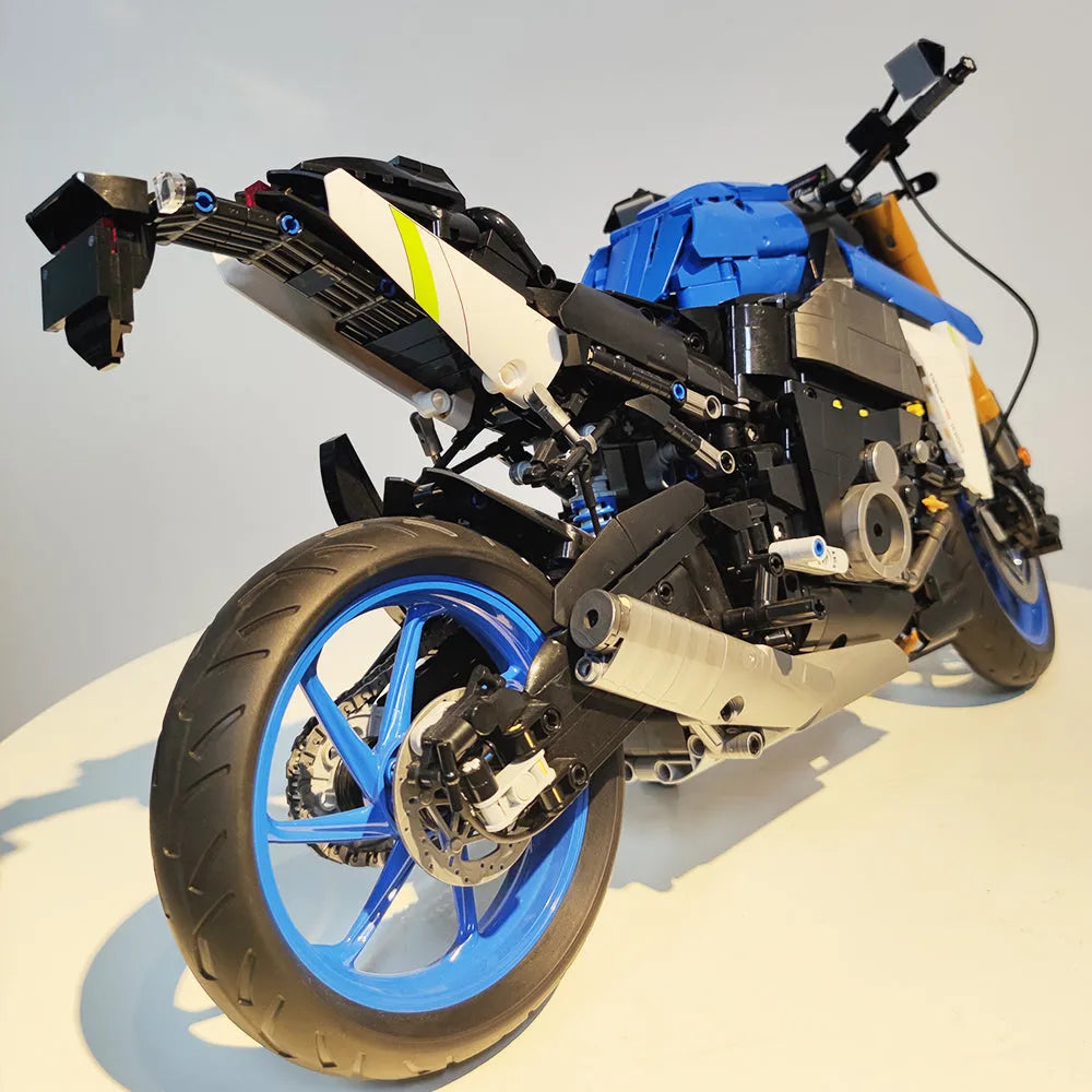 Building Blocks Tech MOC Suzuki GSX S1000 Motorcycle Bricks Toy - 2