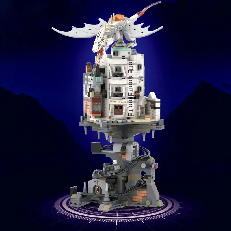 Building Blocks Movie Expert Harry Potter Gringotts Ghost Castle Bricks Toy - 2