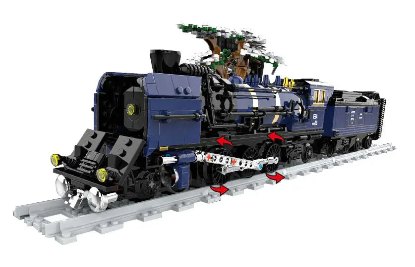 Building Blocks Tech Motorized Oriental Express Simulation Train Bricks Toy - 1