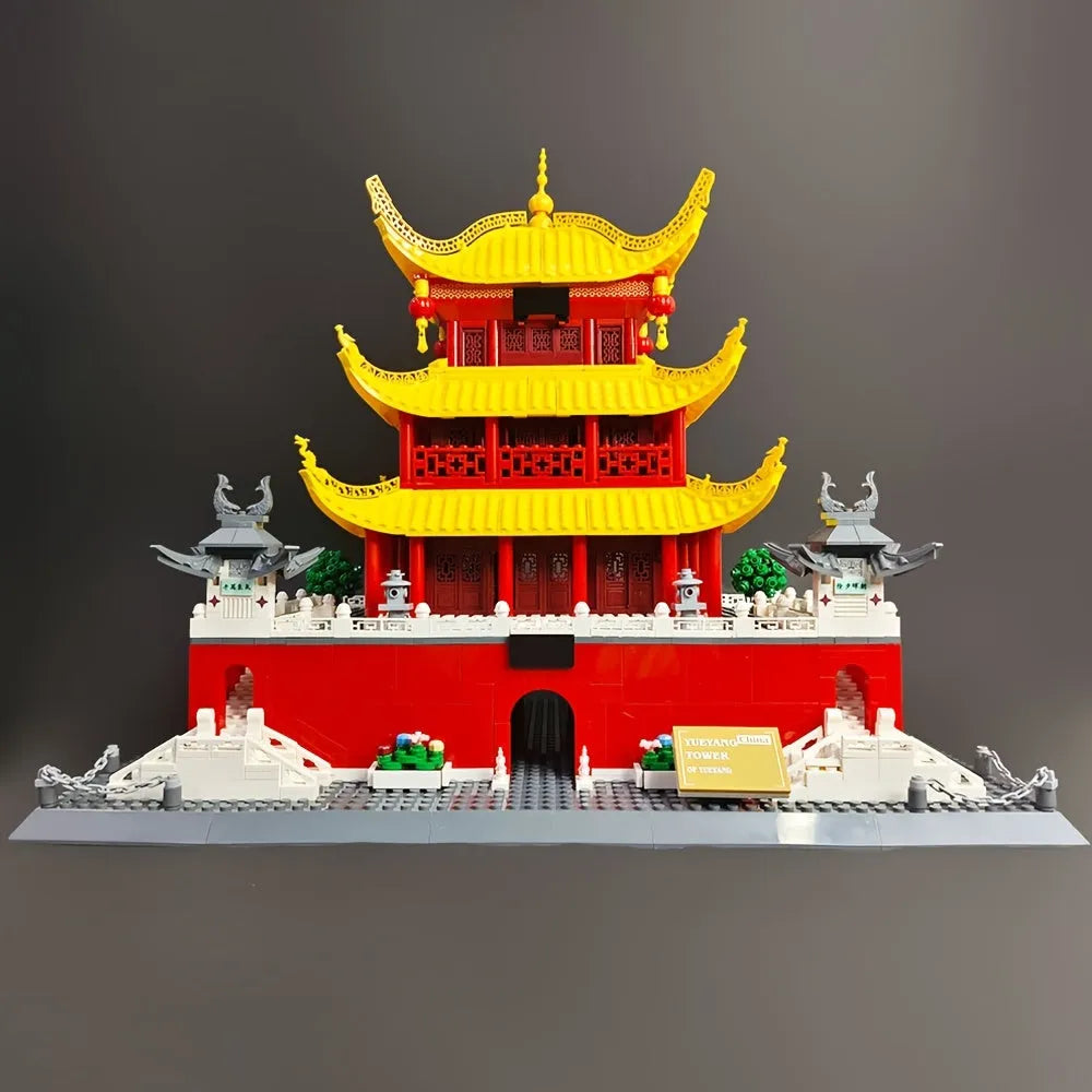 Building Blocks Creator Expert MOC China Yueyang Tower Bricks Toy - 5