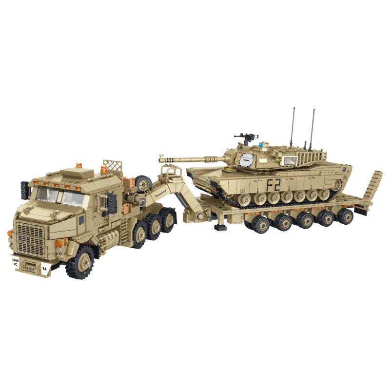 Building Blocks Military Tech MOC M1070 Armored Vehicle Bricks Toy - 1