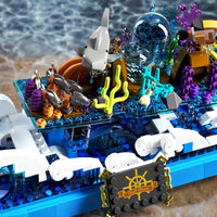 Thumbnail for Building Blocks Art Creative MOC Drift Bottle Ship Bricks Toy - 4