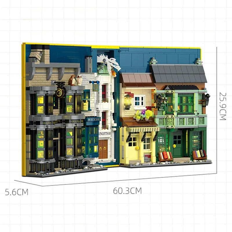 Building Blocks Harry Potter Wand Shop Wizard Books Bricks Toy - 5