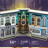 Thumbnail for Building Blocks Harry Potter Streetscape Book of Architecture Bricks Toy - 6