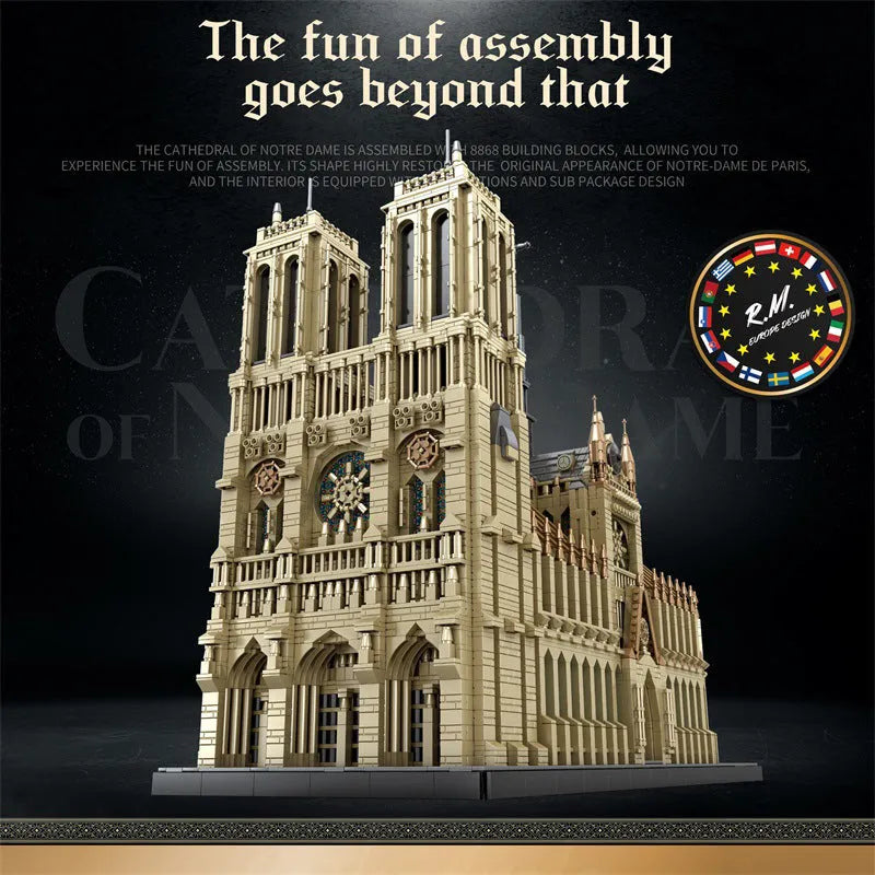 Building Blocks Creator Expert Cathedral Of Notre Dame Bricks Toy - 3