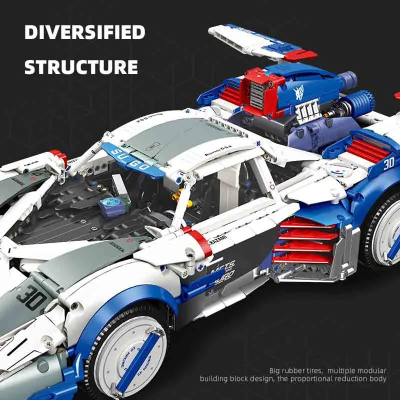 Building Blocks Technic MOC SUGO Asurada GSX Sports Car Bricks Toy - 5