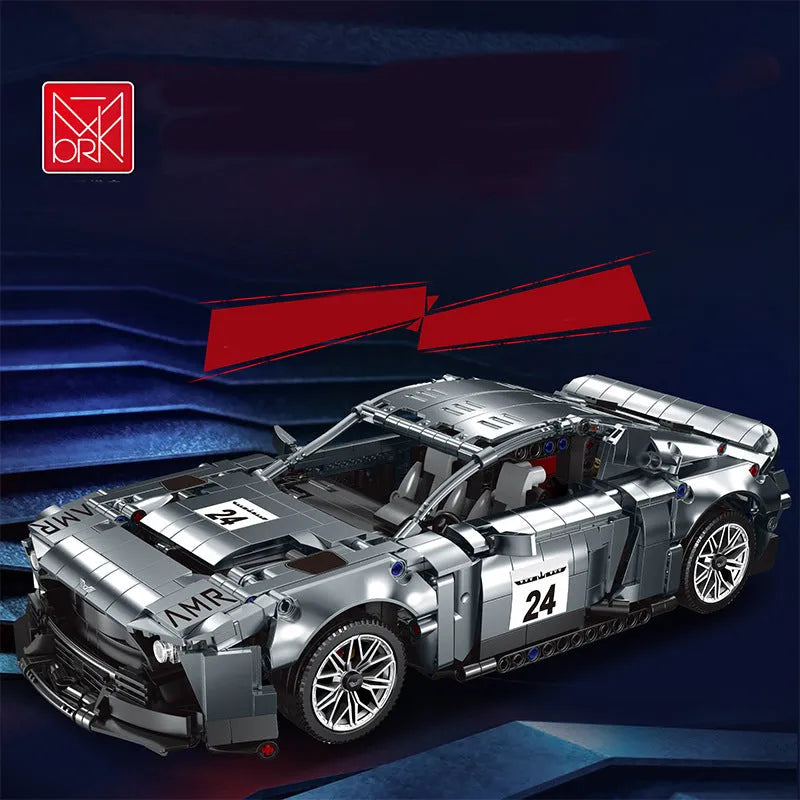 Building Blocks Tech MOC Aston Martin Victor Sports Car Bricks Toy - 5