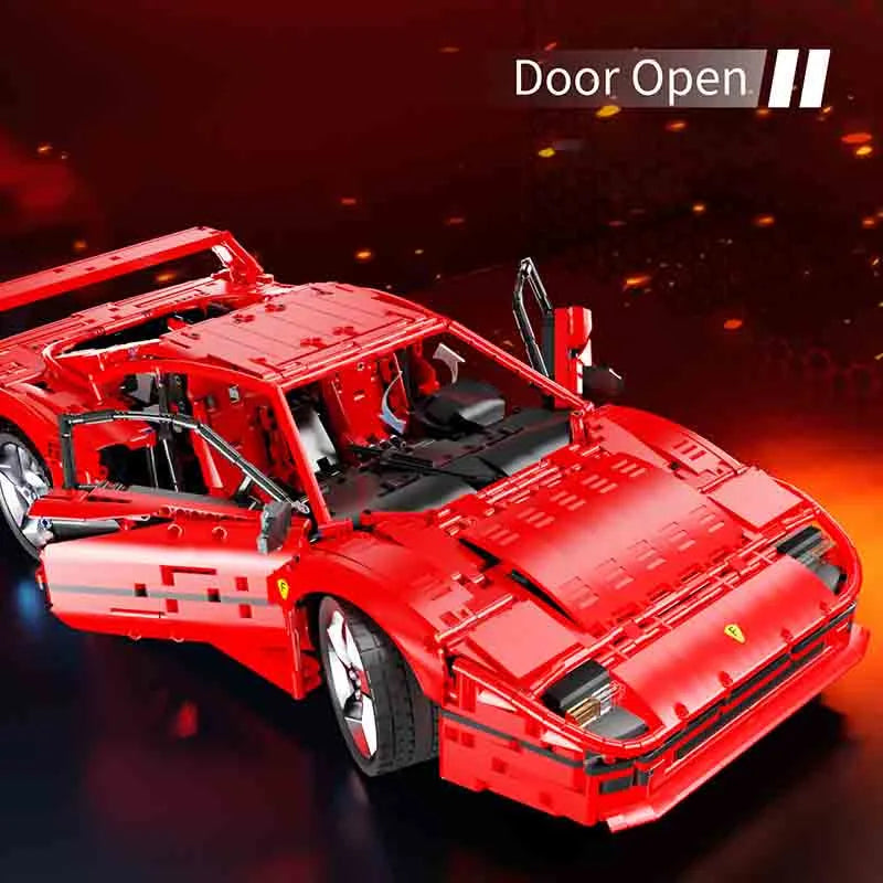 Building Blocks Technic MOC Ferrari F40 Racing Sports Car Bricks Toy - 7