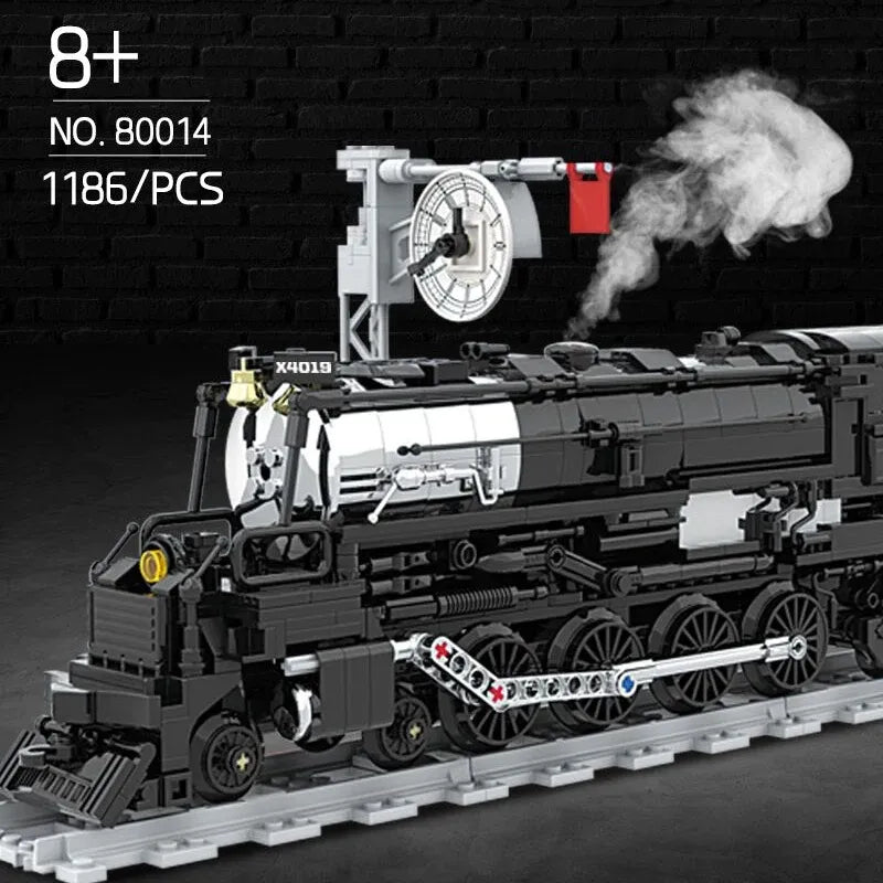 Building Blocks Tech MOC Big Boy Simulation City Train Bricks Toy - 2