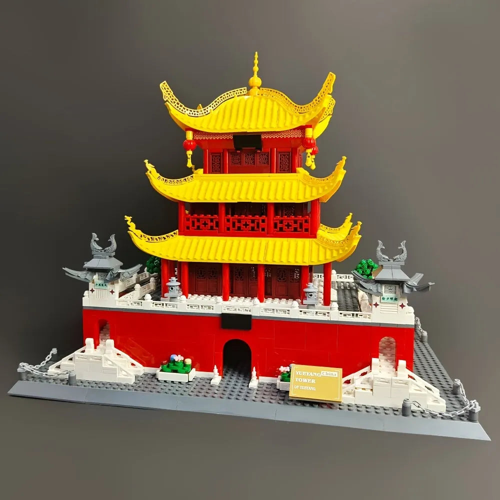 Building Blocks Creator Expert MOC China Yueyang Tower Bricks Toy - 6