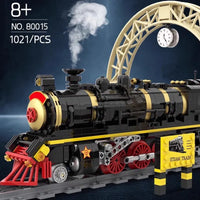 Thumbnail for Building Blocks Tech MOC Leader Simulation City Train Bricks Toy - 2