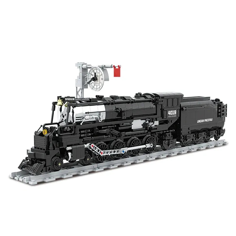 Building Blocks Tech MOC Big Boy Simulation City Train Bricks Toy - 1