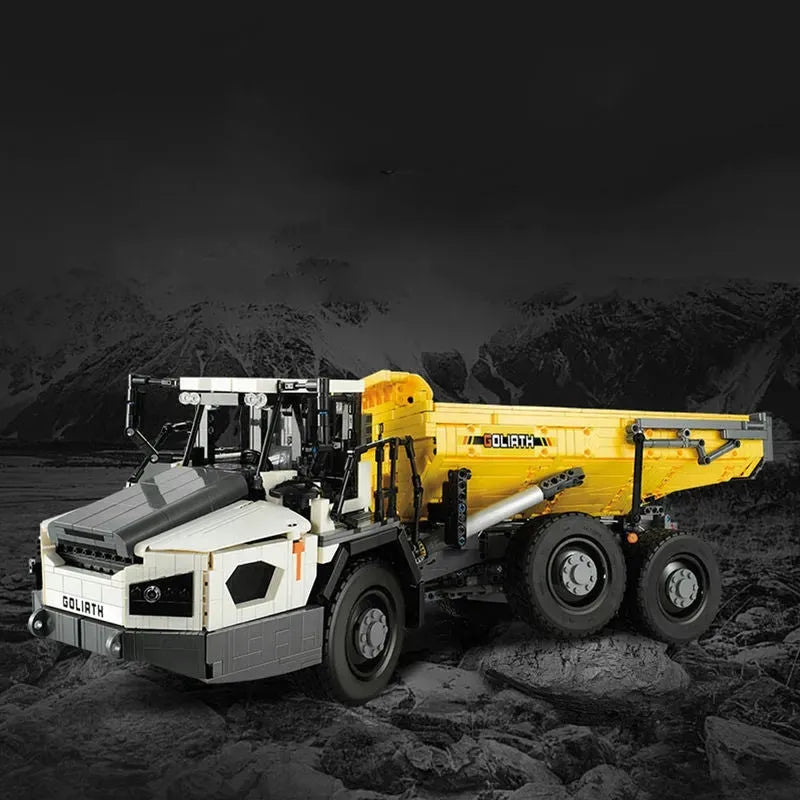 MOC RC Motorized Large Dump Truck Car Building Blocks