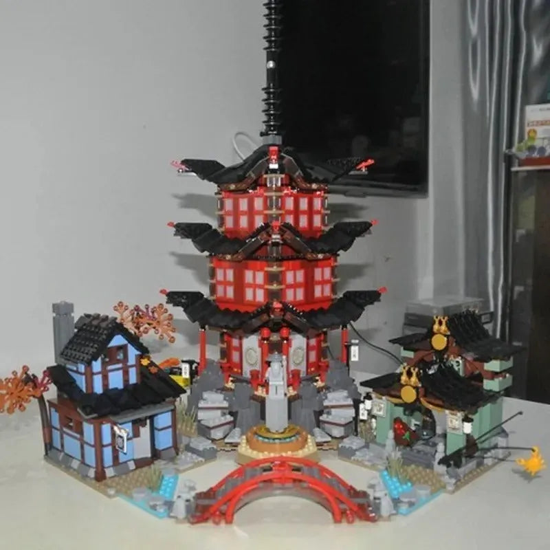 Building Blocks Ninjago City MOC Temple of Airjitzu Bricks Toy - 2