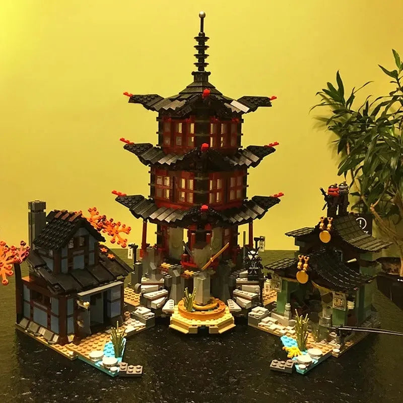 Building Blocks Ninjago City MOC Temple of Airjitzu Bricks Toy - 5