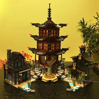Thumbnail for Building Blocks Ninjago City MOC Temple of Airjitzu Bricks Toy - 5