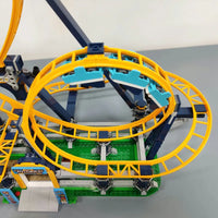 Thumbnail for Building Blocks Block City Creator Loop Roller Coaster Bricks Toys - 12