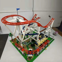 Thumbnail for Building Blocks Creator Expert MOC 15039 City Roller Coaster Bricks Toys - 17