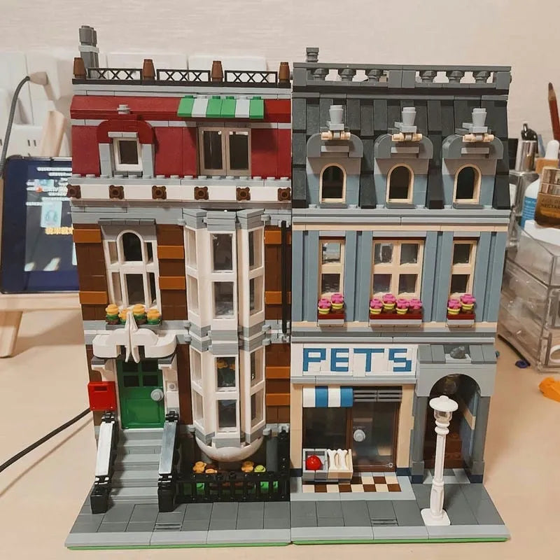 MOC Creator Expert City Pet Shop Store Bricks Toys EU