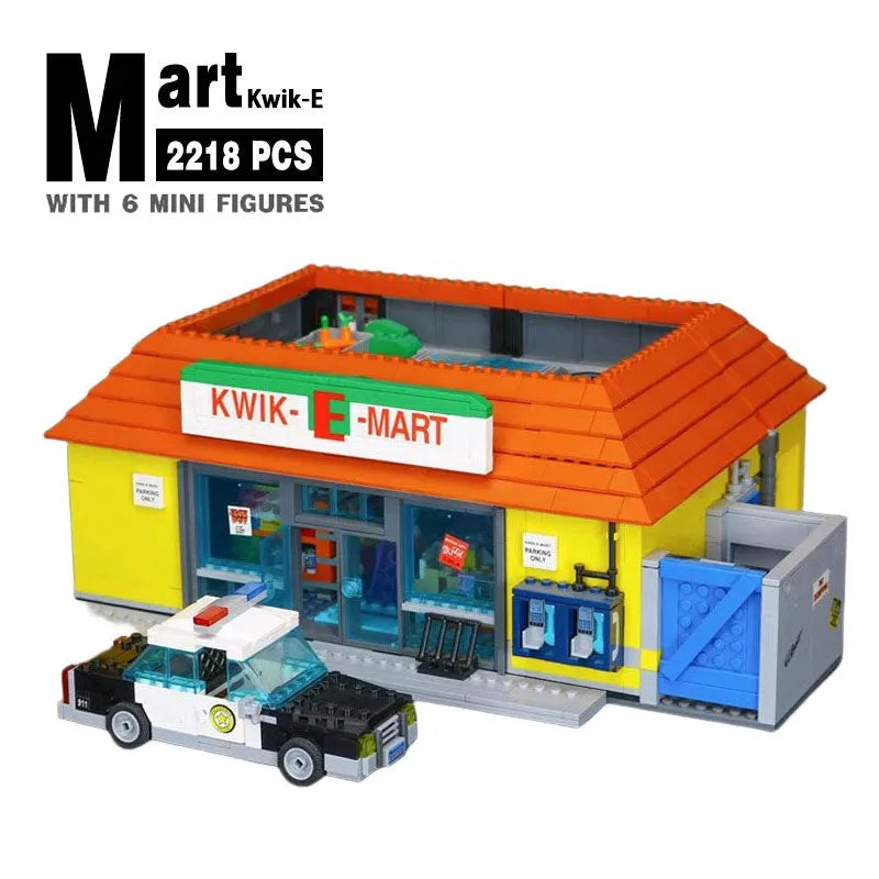 Building Blocks Creator Movie MOC The Simpsons Kwik E Mart Bricks Toys - 2