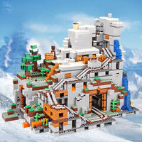 Thumbnail for Building Blocks Minecraft MOC My World The Mountain Cave 76010 Bricks Toy - 4