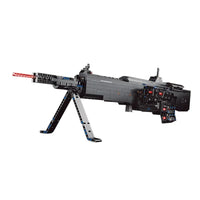 Thumbnail for Building Blocks MOC Motorized Burst Light Machine Gun Bricks Toy 15003 - 6
