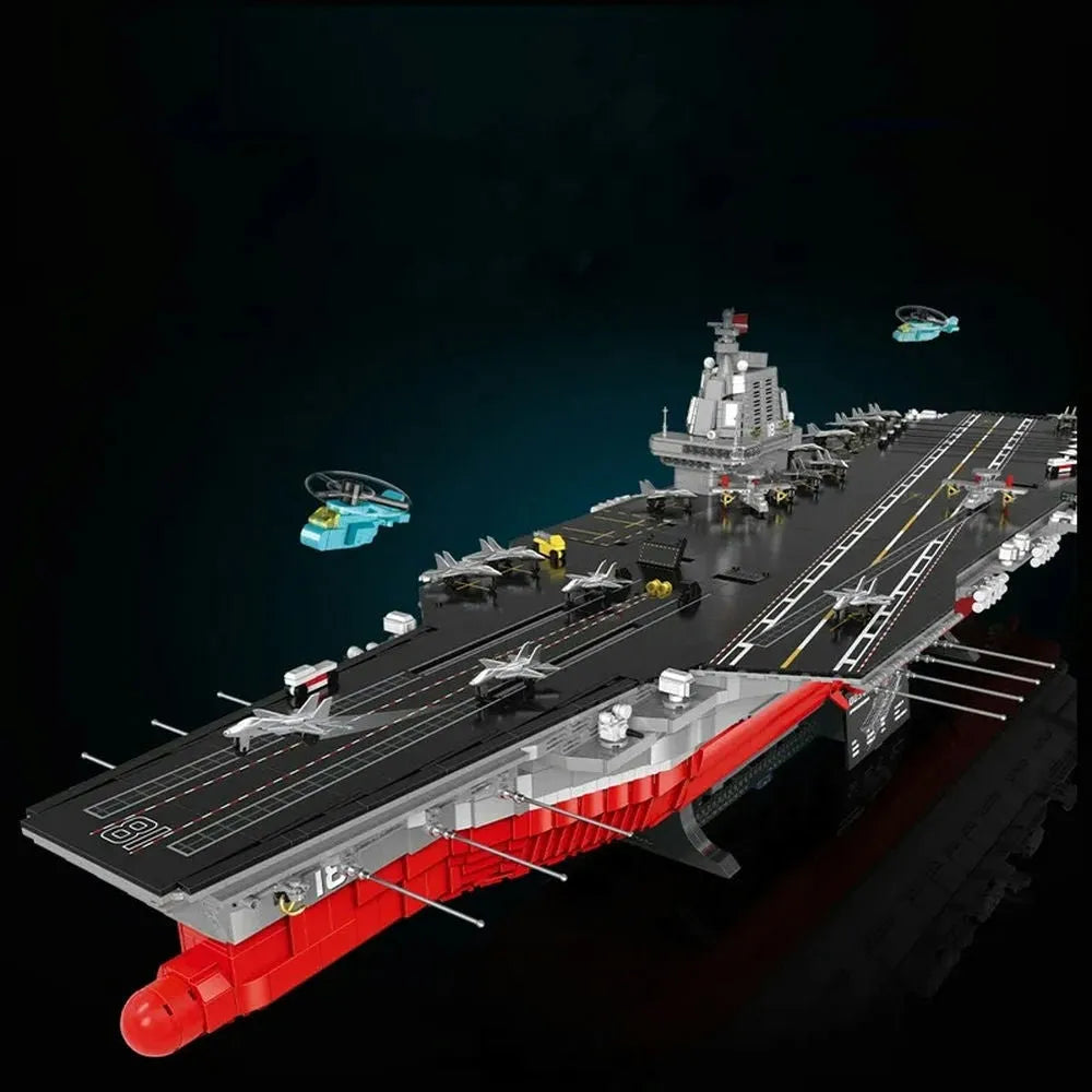 Building Blocks MOC Navy 003 Military Fujian Aircraft Carrier Bricks Toy - 1