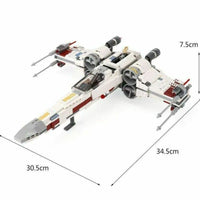 Thumbnail for Building Blocks Star Wars MOC First X-Wing Starfighter Bricks Toys 05145 - 6