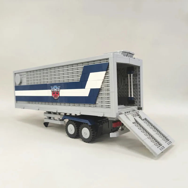 Building Blocks MOC Transformers Optimus Prime Combined Carriage Truck Bricks Toy - 3