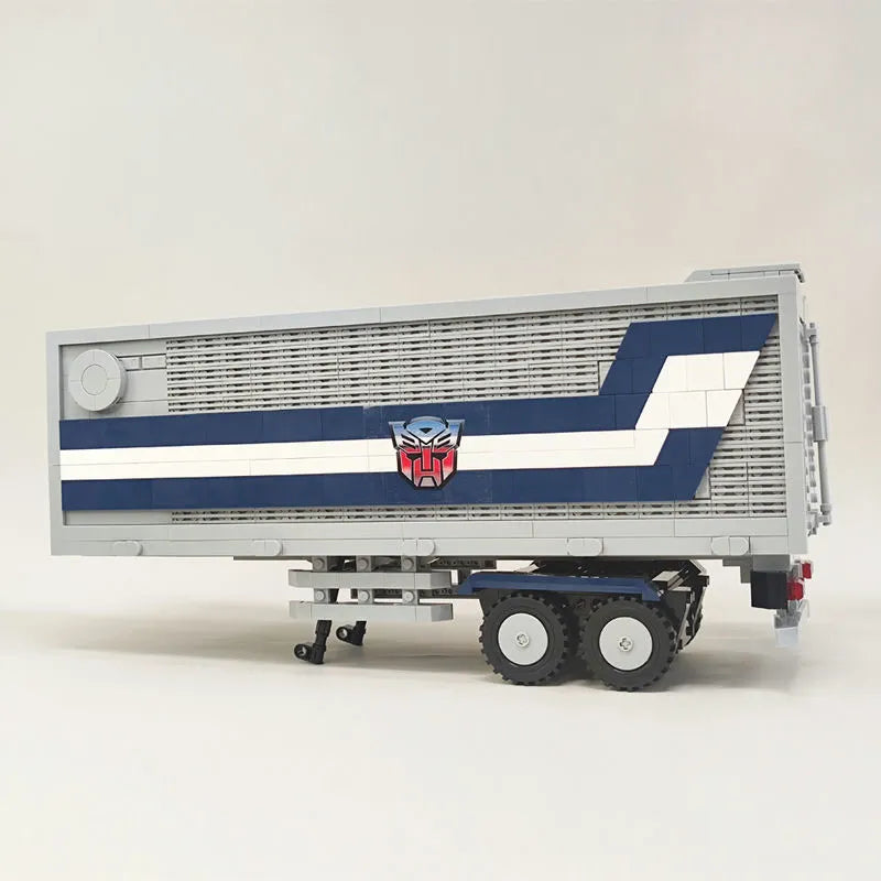 Building Blocks MOC Transformers Optimus Prime Combined Carriage Truck Bricks Toy - 16