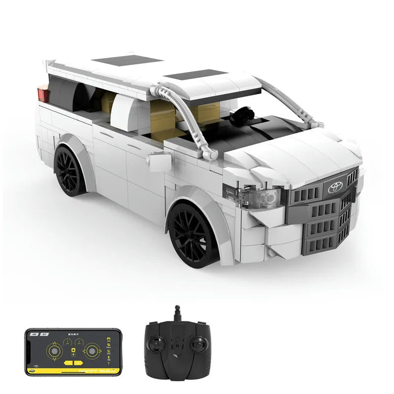 MOC RC Toyota Alphard SUV Van Classic Car Bricks