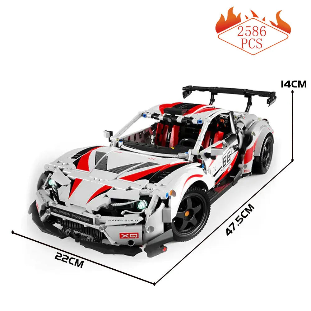 Build the GT86 Classic Sports Car Toy with Building Blocks Build the GT86 Classic Sports Car Toy with Building Blocks
