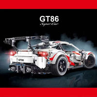 Thumbnail for Building Blocks Tech MOC Toyota GT86 Classic Sports Car Bricks Toy 23002 - 3