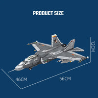 Thumbnail for Building Blocks Military MOC FC - 31 Aircraft Jet Fighter Plane Bricks Toys - 6
