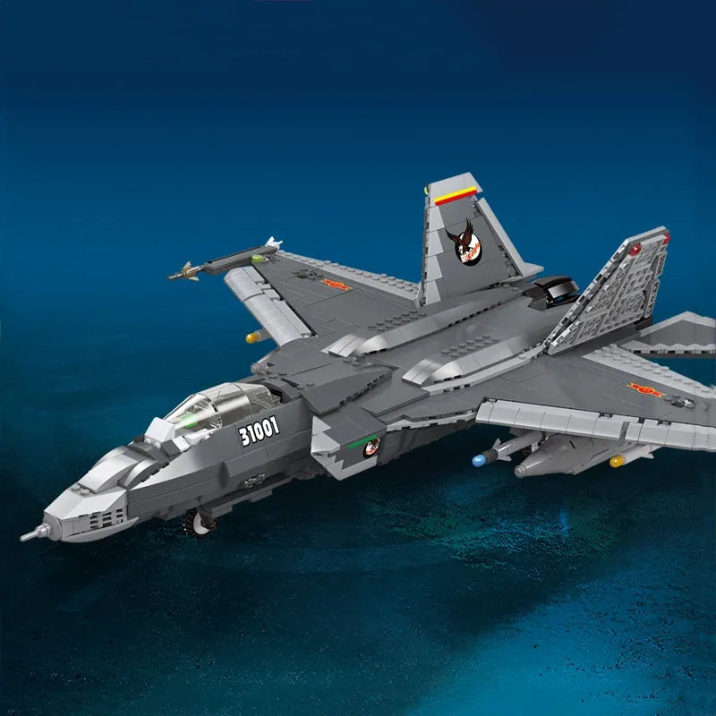 Building Blocks Military MOC FC - 31 Aircraft Jet Fighter Plane Bricks Toys - 3