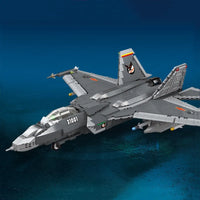 Thumbnail for Building Blocks Military MOC FC - 31 Aircraft Jet Fighter Plane Bricks Toys - 3